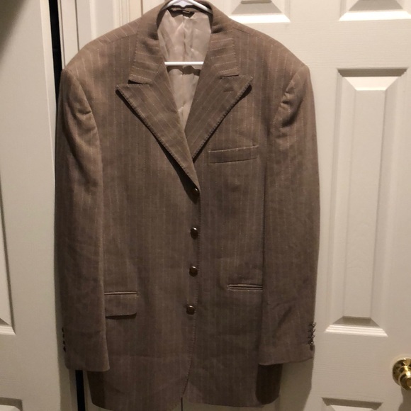 Men’s Sergio Valentino platinum collection super 150’s wool suit size 54 Long